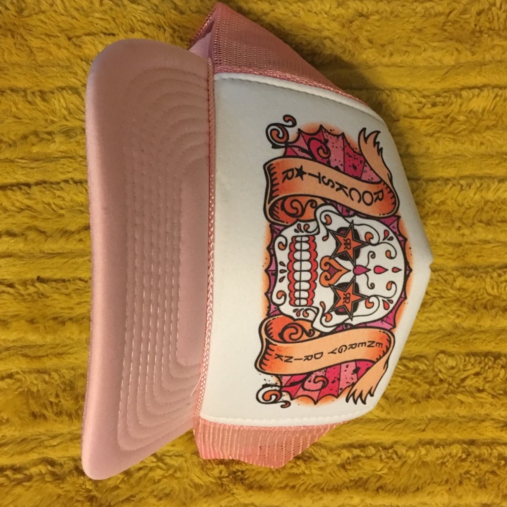 Rockstar pink trucker hat